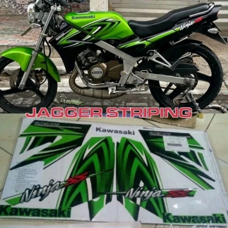 Striping Ninja SS tahun 2012 HIJAU (METALIK) HIGH QUALITY