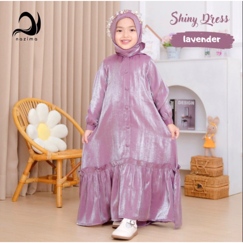 Gamis Anak shiny Dress Nazima