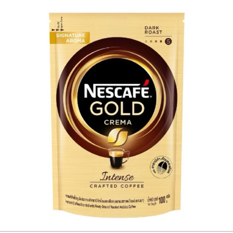 

Kopi Instan Nescafe Gold Crema Instense Crafted Coffee
