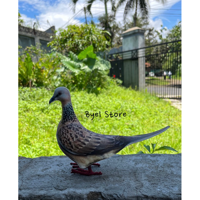 Patung Boneka Burung Tekukur Tikukur
