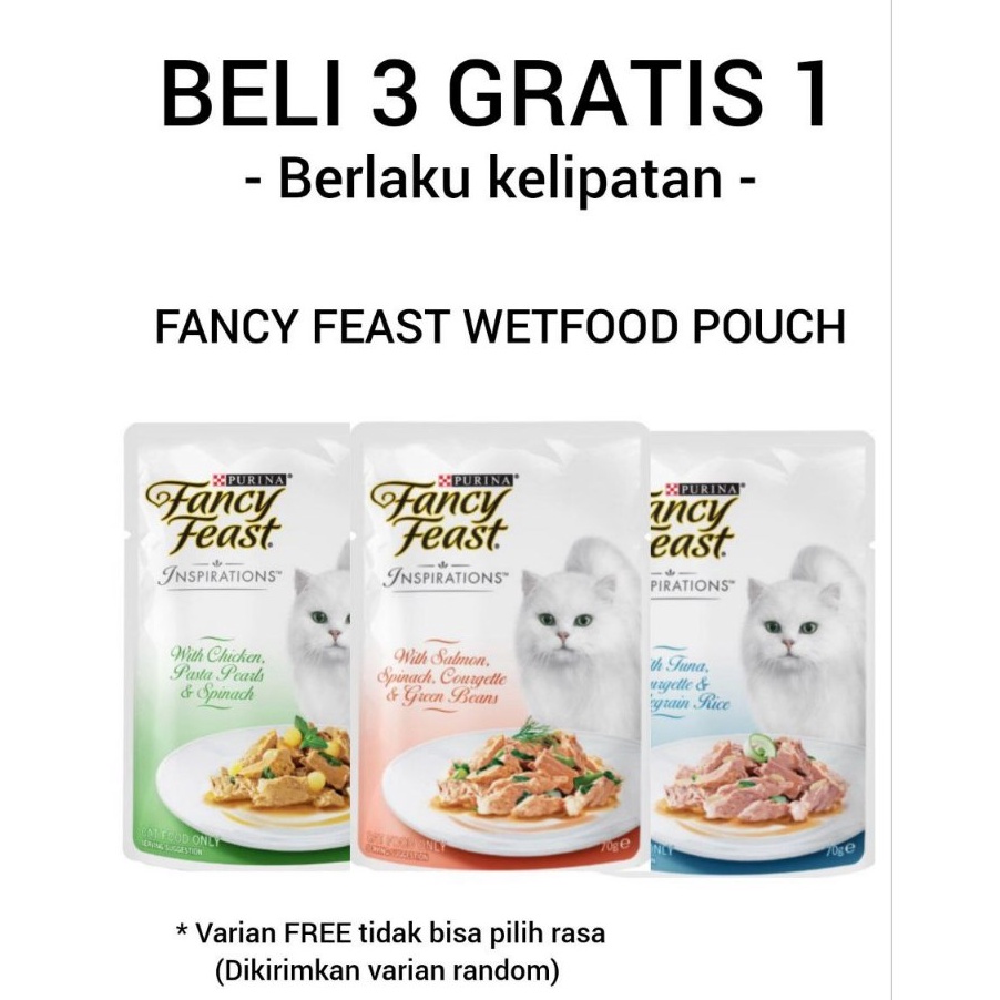 1111 FANCY FEAST POUCH  FANCY FEAST WETFOOD  MAKANAN BASAH KUCING
