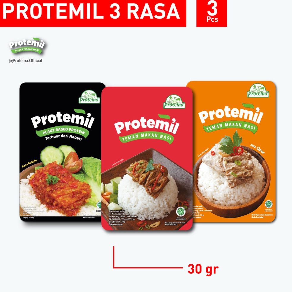 

FLASH SALE Paket Protemil 3 Rasa