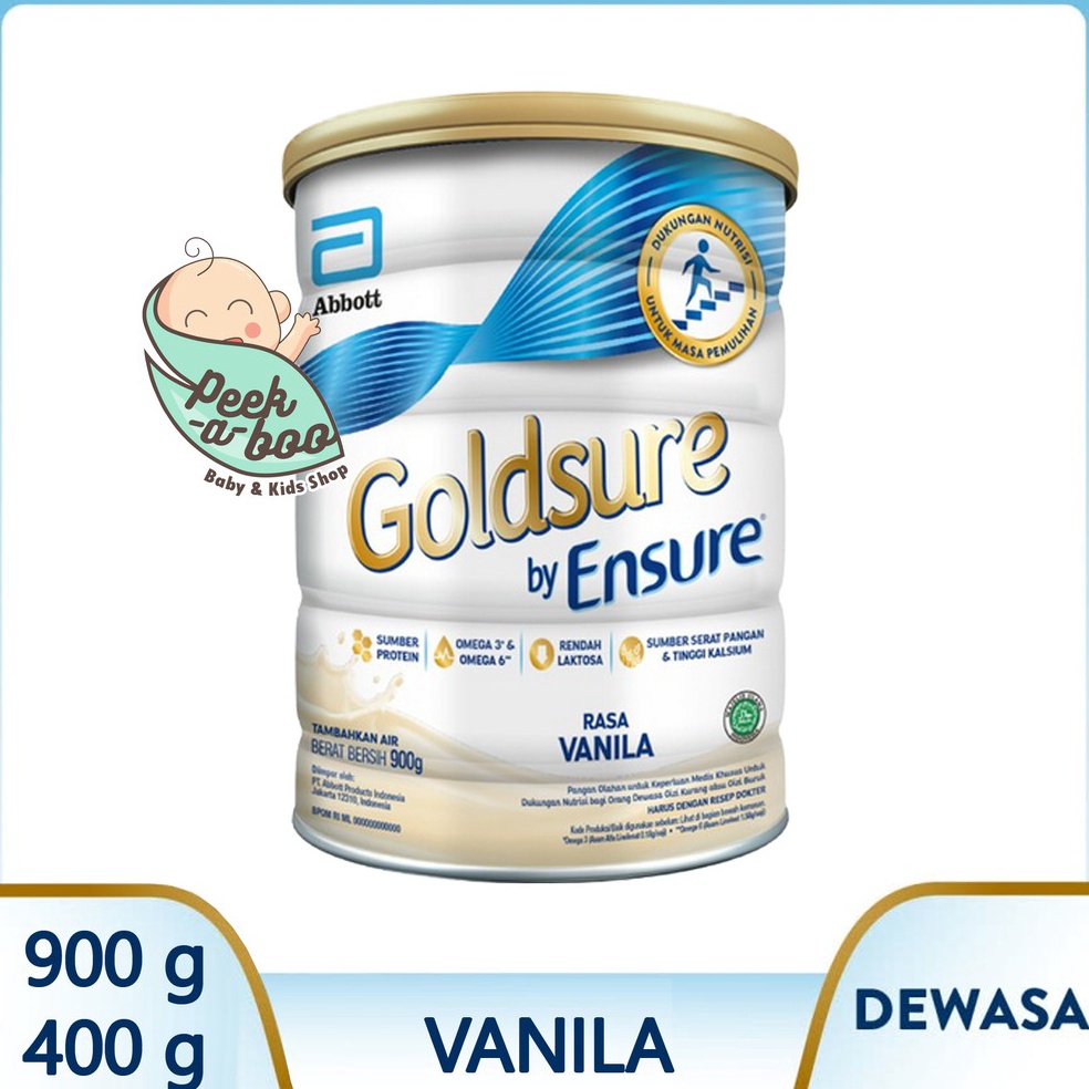 

ORIGINAL GOLDSURE BY ENSURE VANILA 9GR 4GR SUSU NUTRISI DEWASA