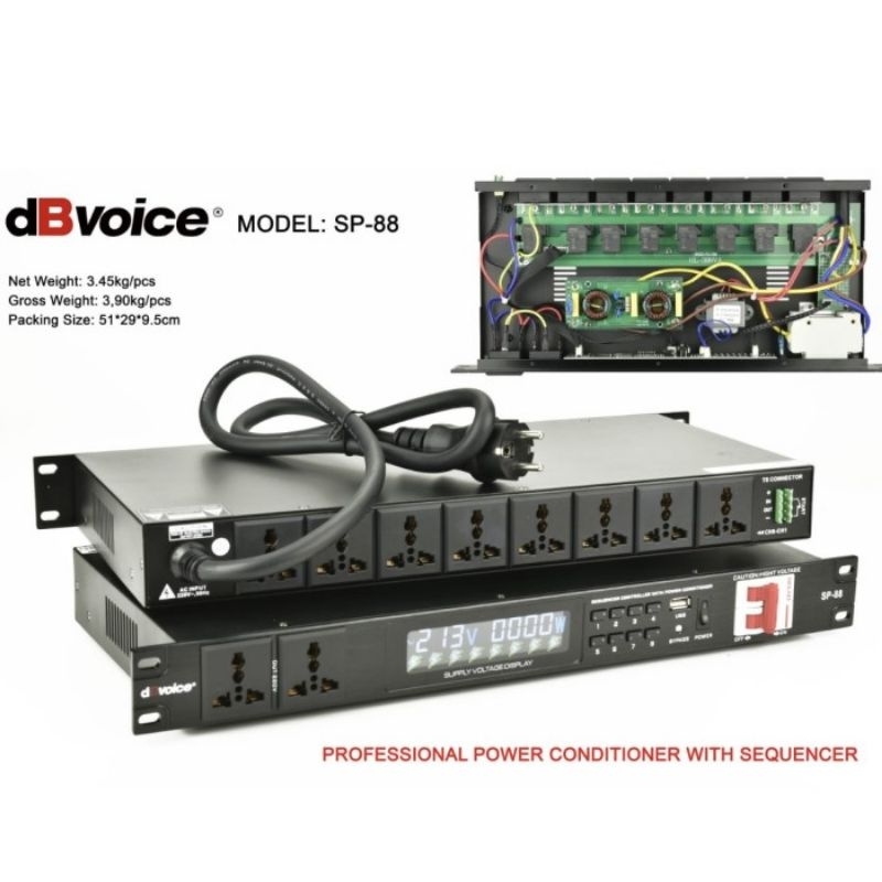 Power Conditioner DbVoice SP 88 Original With Sequecer Power DbVoice