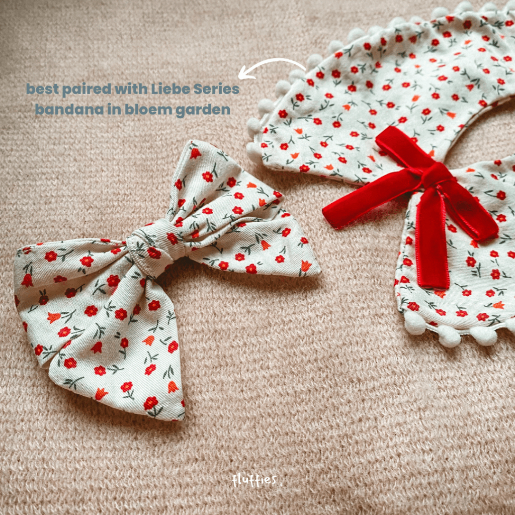 Lovemiauw Fluffies.Id Pita Jepitan Ribbon Series Hair Bow (Dog Hair Bow / Cat Hair Bow) (Aksesoris