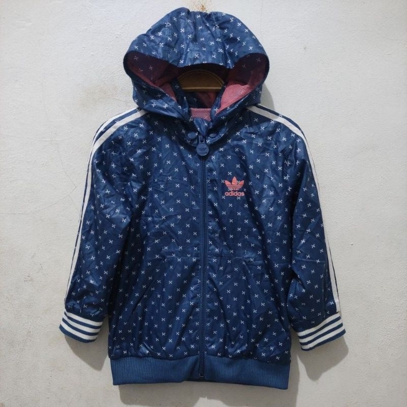 Jaket Anak Adidas 3 stripe Parasut