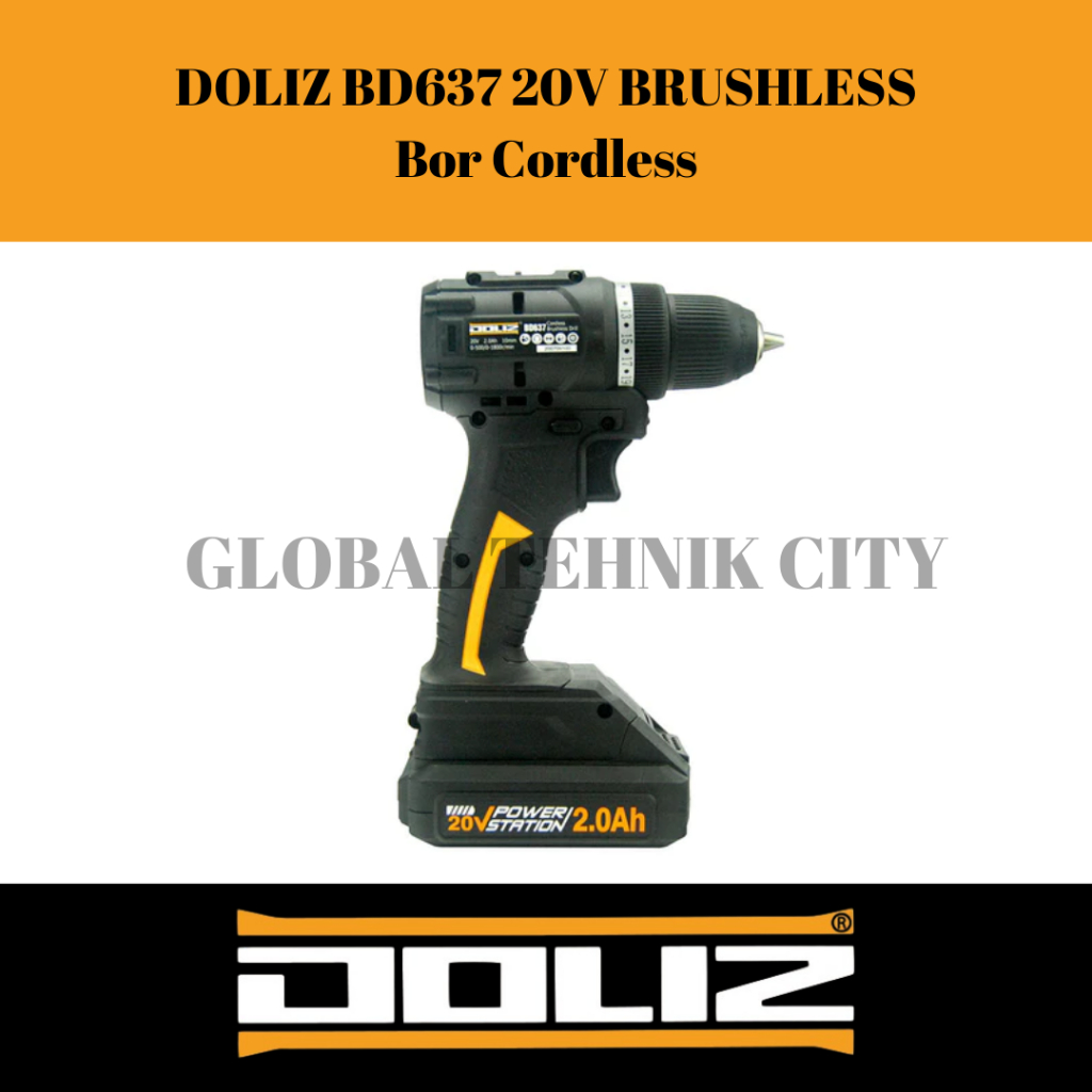 DOLIZ BD637 20V BRUSHLESS Bor Cordless