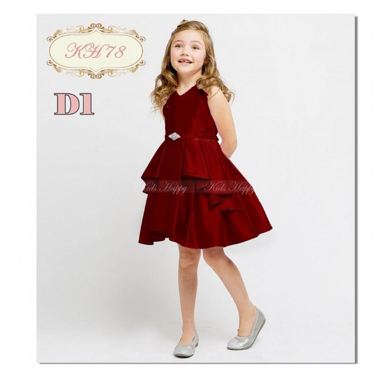 DKPS Baju Pesta Ulang Tahun Anak Kecil Perempuan Umur Usia 7 8 9 10 11 12 13 Tahun Dress Party Anak 