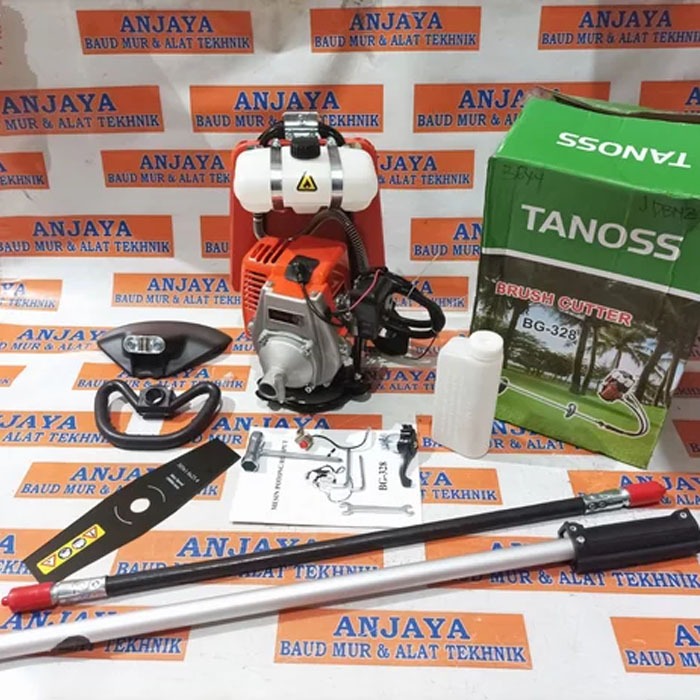 Mesin Potong Rumput Padi Tanoss 328 Tanoss 328 2Tak Portable Brush Cutter Pemotong Rumput BG328T BG 