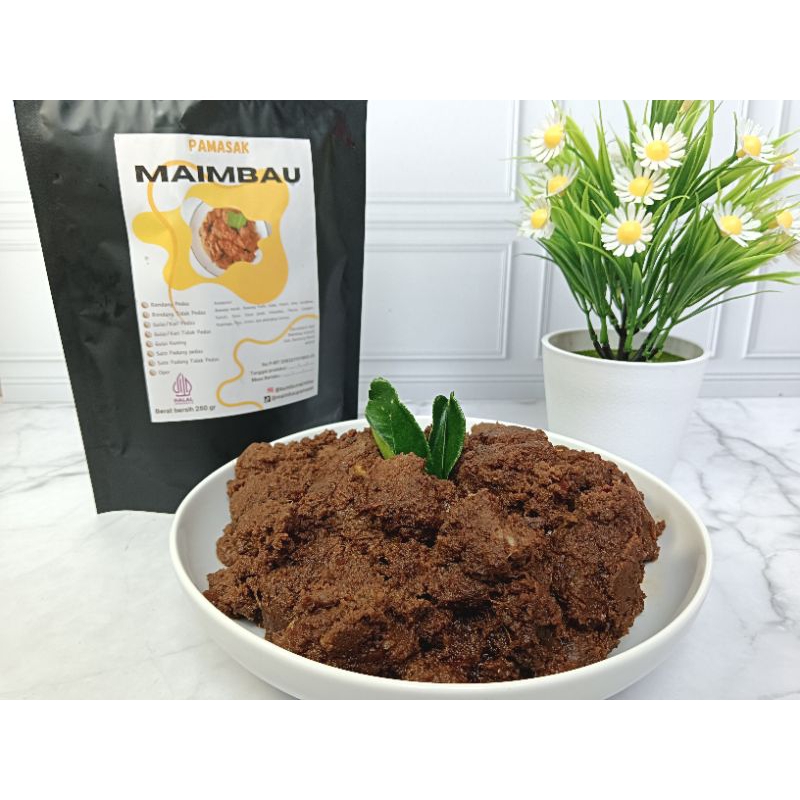 

Bumbu Rendang Asli Padang 250 gr (varian PEDAS) untuk 1-1.5 kg daging