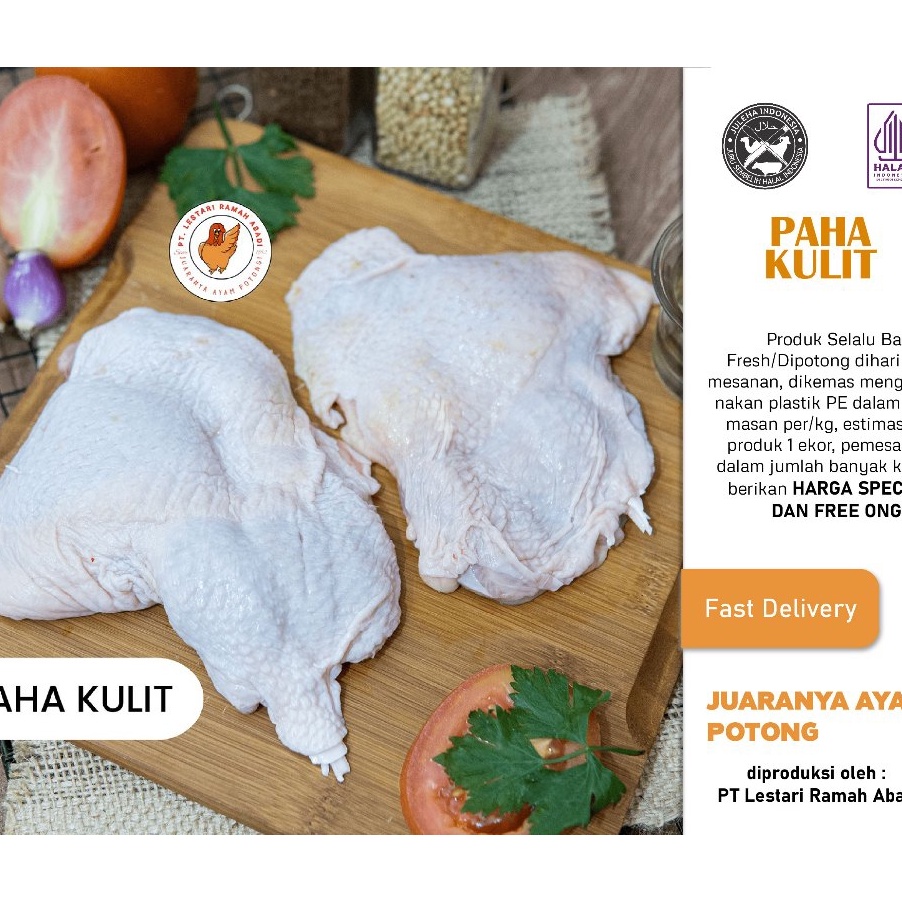 

PROMO SALE Daging Ayam Paha Fillet Boneless dengan Kulit 1kg