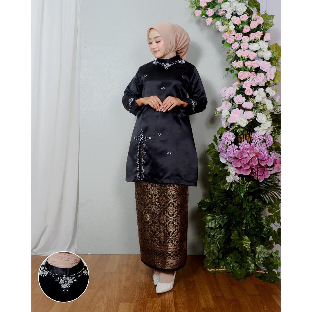 RJ3 Set Kebaya Kurung Rosalie Set Baju Kurung Payet Mewah Set Baju Kurung Malaysia Kekinian Modern