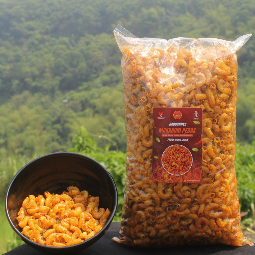 

Makaroni Cikruh Pedas Daun Jeruk Snack Bandung Cemilan Viral 1kg