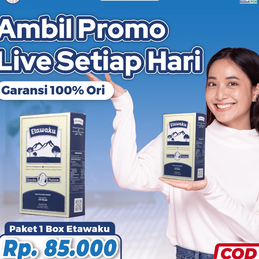 

COD Etawaku Platinum Susu Kambing Etawa Untuk Nyeri Tulang Sendi dan Sesak 1 Box