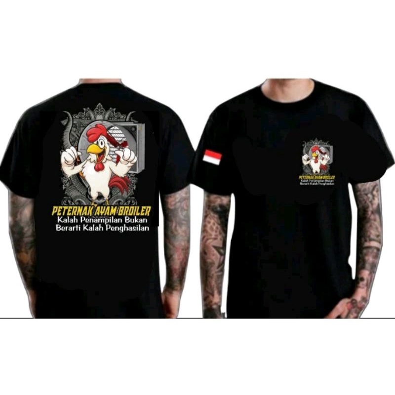 KAOS PETERNAK AYAM BROILER NEW PETERNAK MUDA
