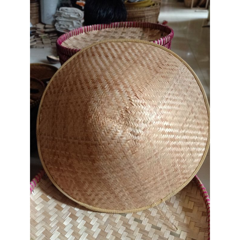 Caping Papak Jumbo 50CM Caping Bambu Topi Petani