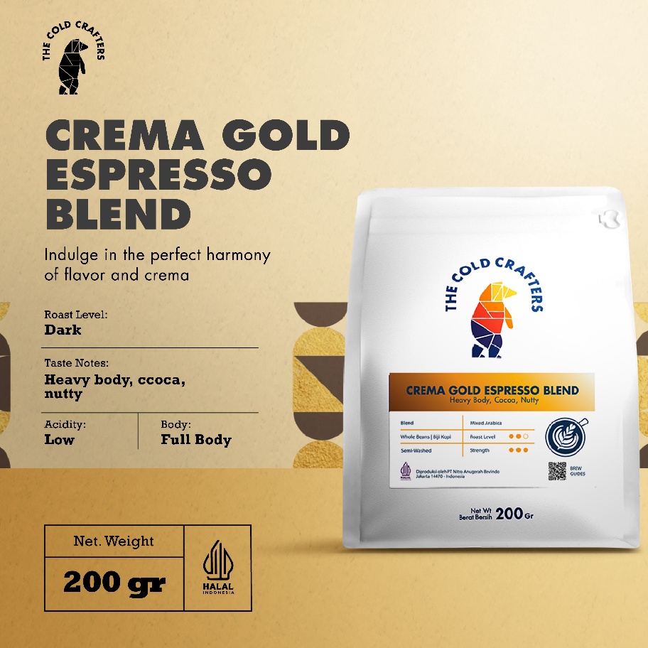 

Penjualan TerbaikCOD Crema Gold Espresso Blend Arabica Mix Coffee Arabika Biji Kopi Bubuk