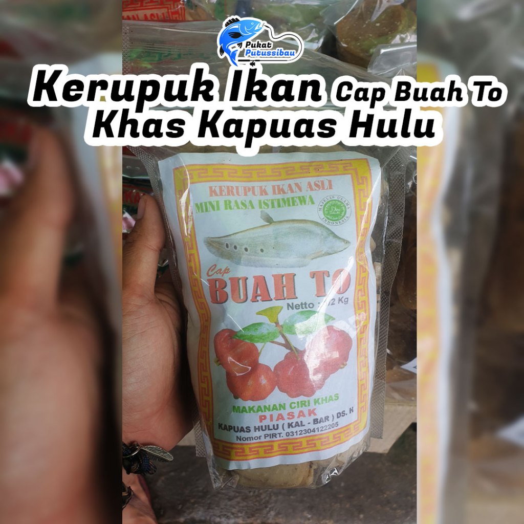 

Kerupuk Ikan Kering Buah To Kecil Khas Putussibau, Kapuas Hulu, Kalimantan (500gram)