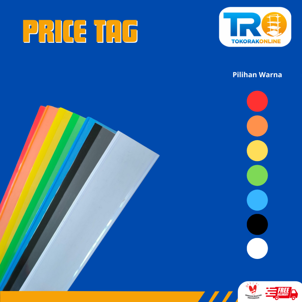 Pricetag/ Mika Label Harga  Papan Harga Rak Toko Minimarket Gondola