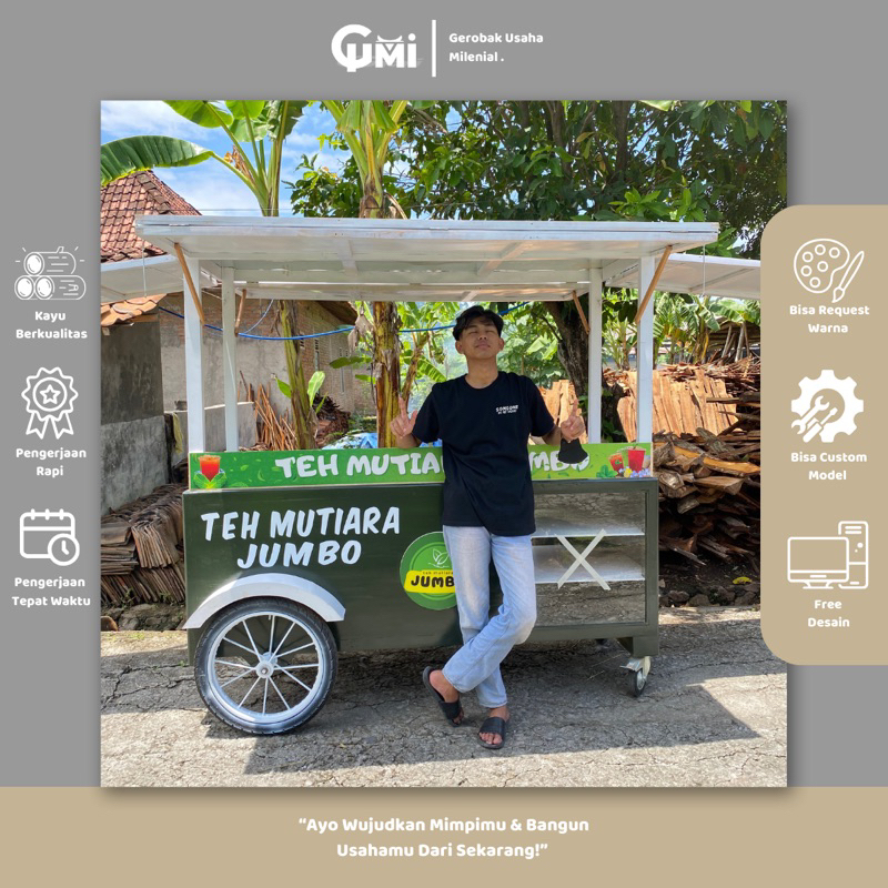 Gerobak Es Teh Jumbo - Gerobak Coffe Shop | Gerobak Minuman