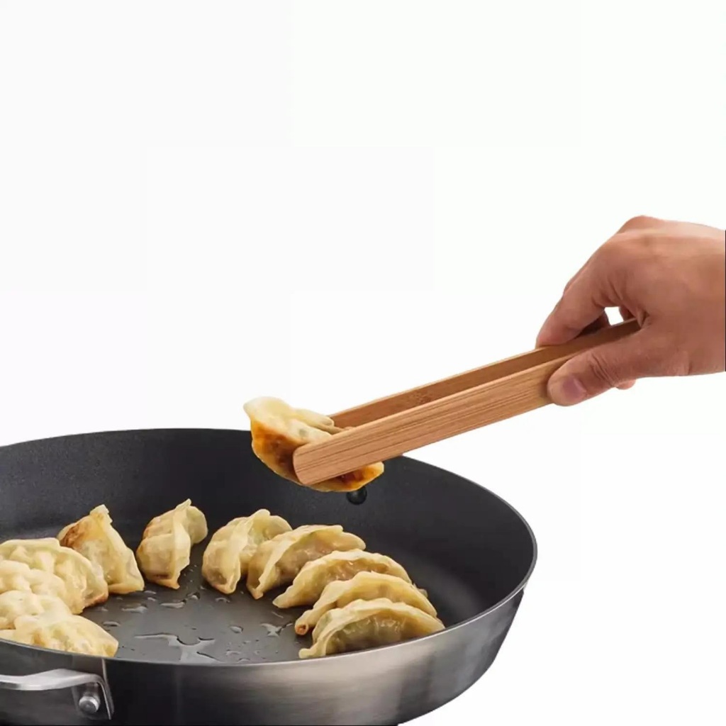 525 - Capitan Kayu Masak Premium Aesthetic - Penjepit Kue Capit Jepitan Makanan