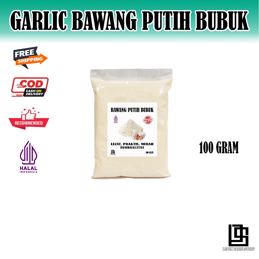 

BAWANG PUTIH BUBUK / GARLIC POWDER BAWANG PUTIH BUBUK 100 GRAM / BUBUK BAWANG PUTIH