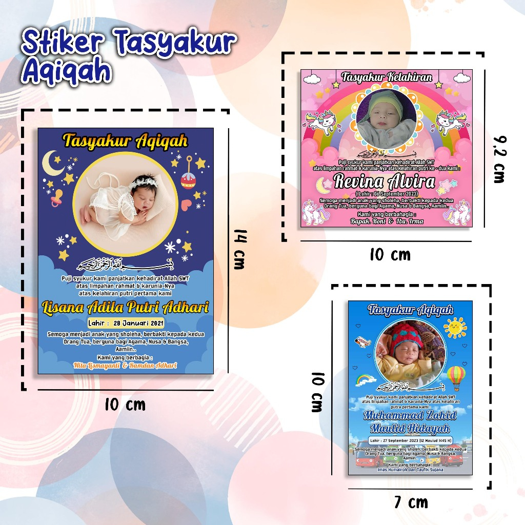 

STIKER TASYAKUR & AQIQAH MURAH // BAYI PEREMPUAN