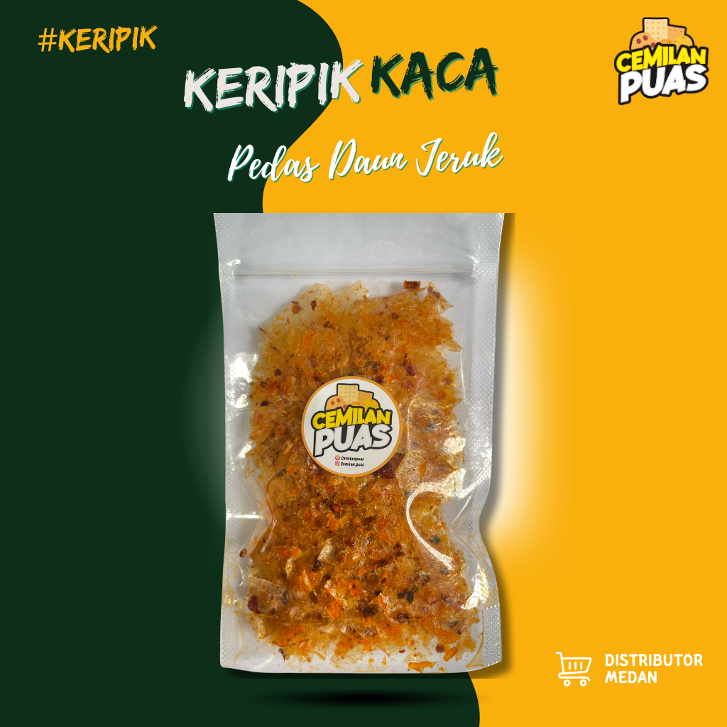 

[READY MEDAN] Keripik Kaca/ Keripik Beling Pedas Daun Jeruk 50gram Termurah