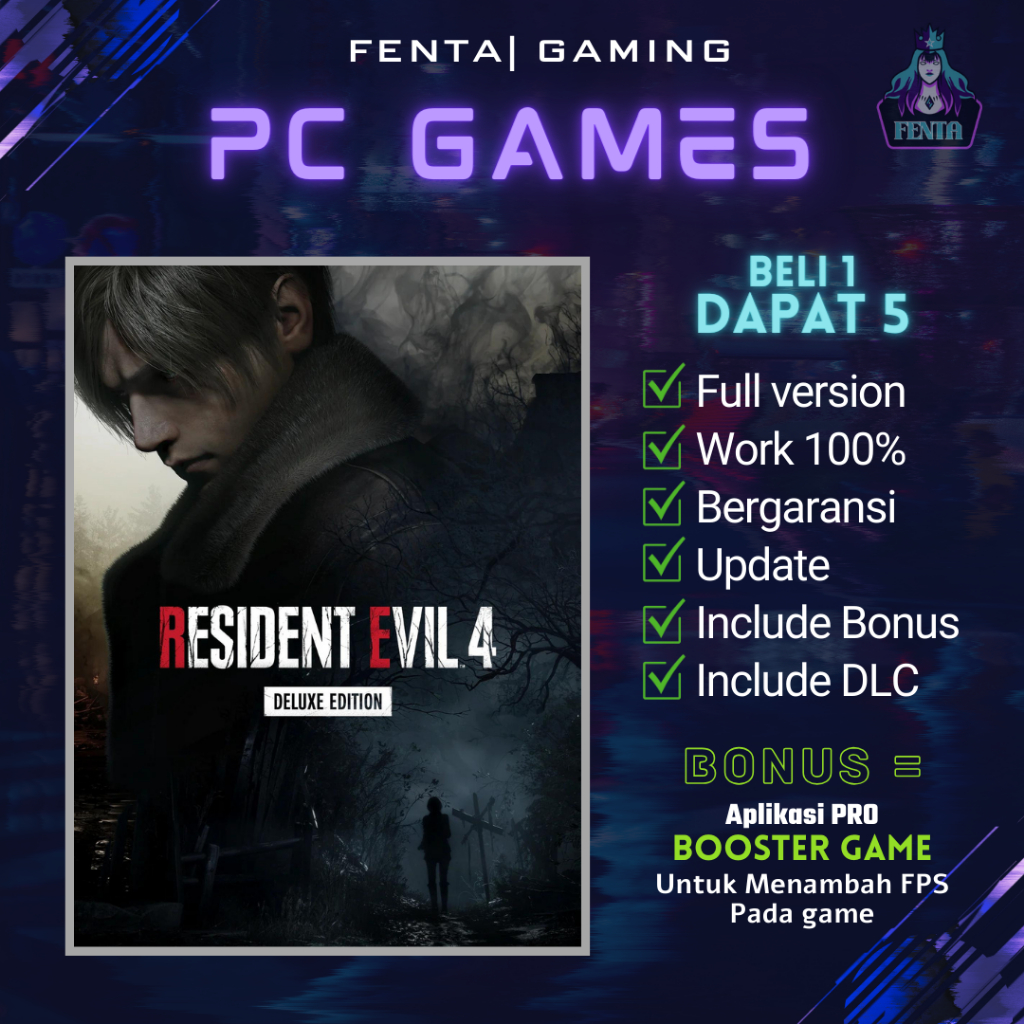 RESIDENT EVIL 4 2023 REMAKE DELUXE EDITION - GAME PC - GAME LAPTOP