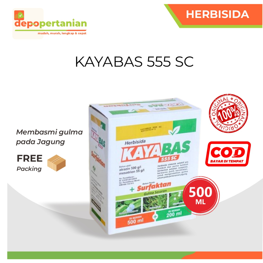 Depo Pertanian - Kayabas 555SC 500ml Herbisida Selektif Racun Pembasmi Gulma Rumput pada Jagung
