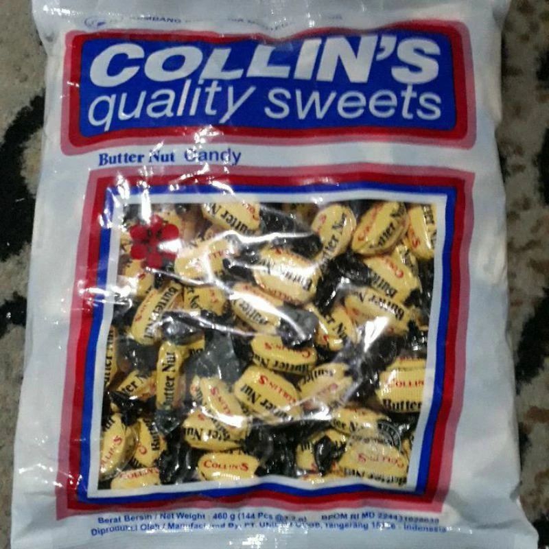 

permen collin's butter nut 1 pack isi 144 butir Collins kacang exp terbaru colins