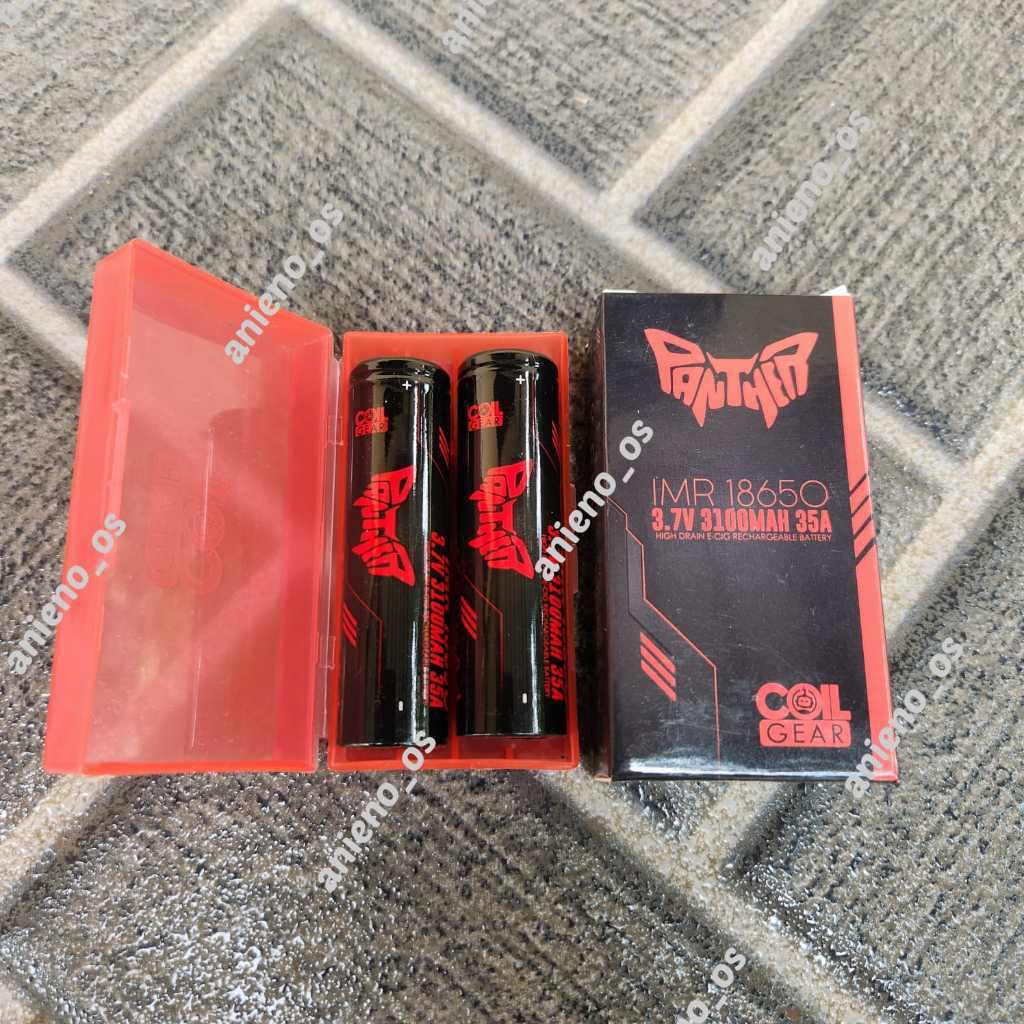 Original Batre 18650 RED PANTHER 3100mAh 35A Battery Baterai