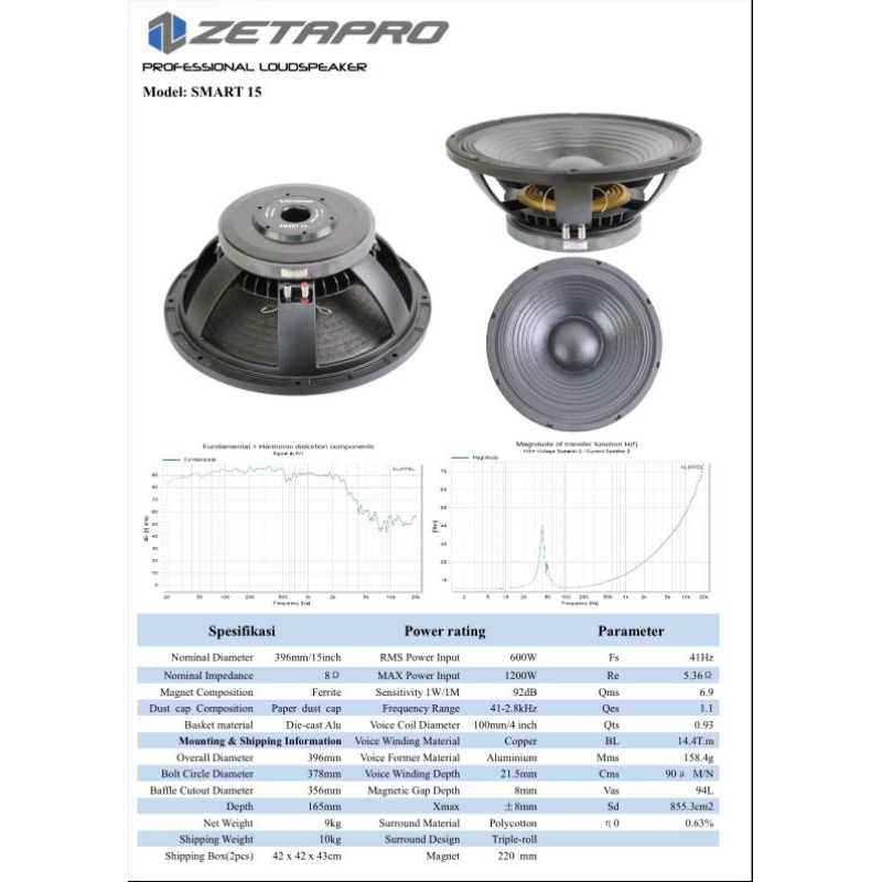 speaker zetapro smart 15