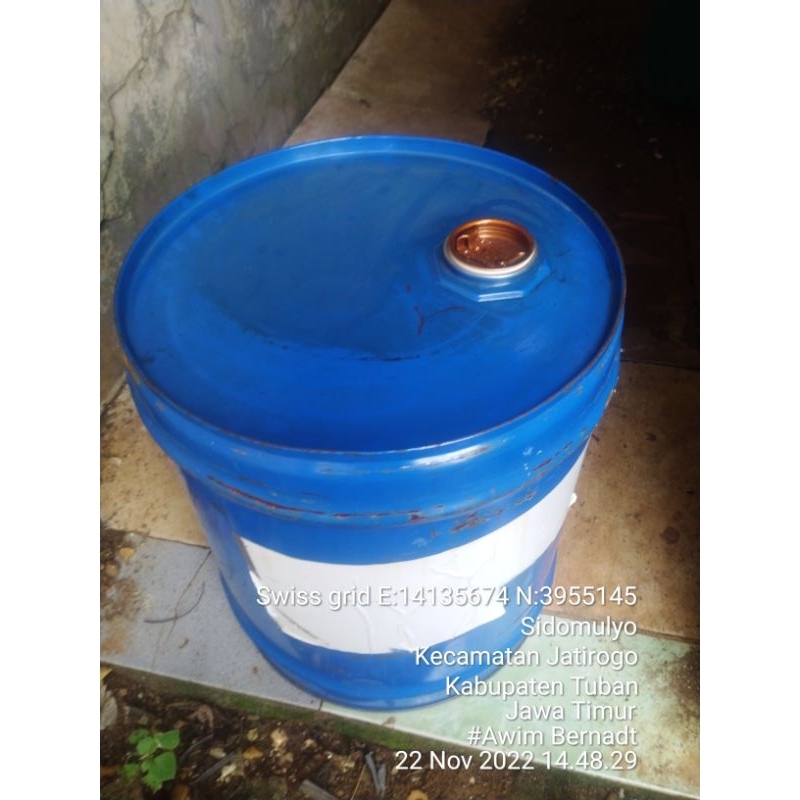 Drum 38 liter, drum bbm, tong mini,drum besi,bahan tebal.