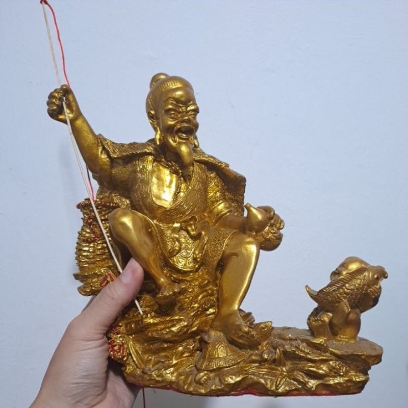 patung dewa jiang thai kung fiber 10 inch