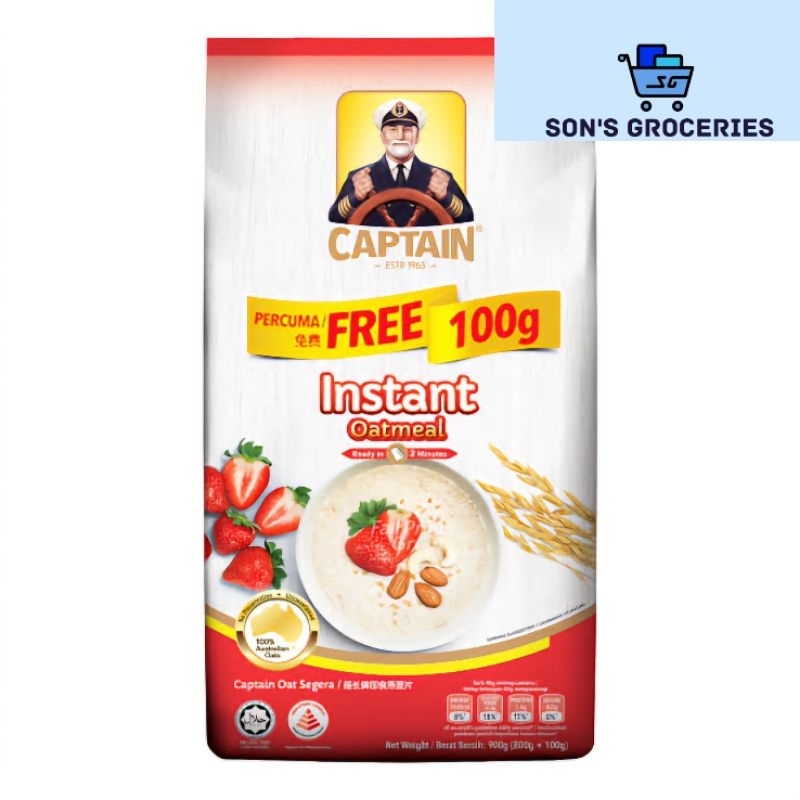 

Captain Oat Instant Oat Meal 800Gr + 100Gr