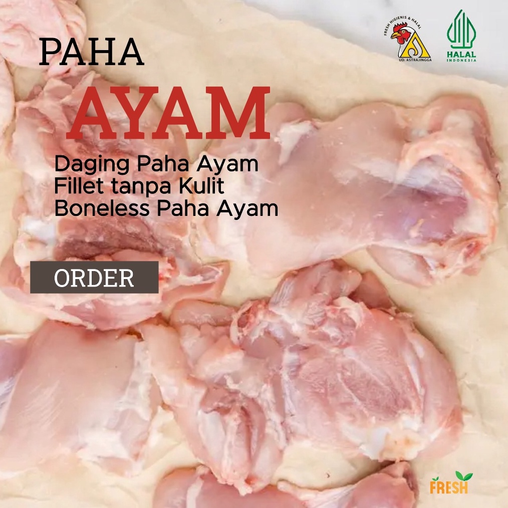 

BISA COD Daging Ayam Paha Fillet Boneless Tanpa Kulit buruan