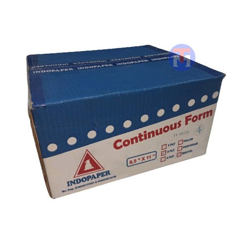 

Continuous Form Indopaper 9½ x 11 2 Ply Wartel
