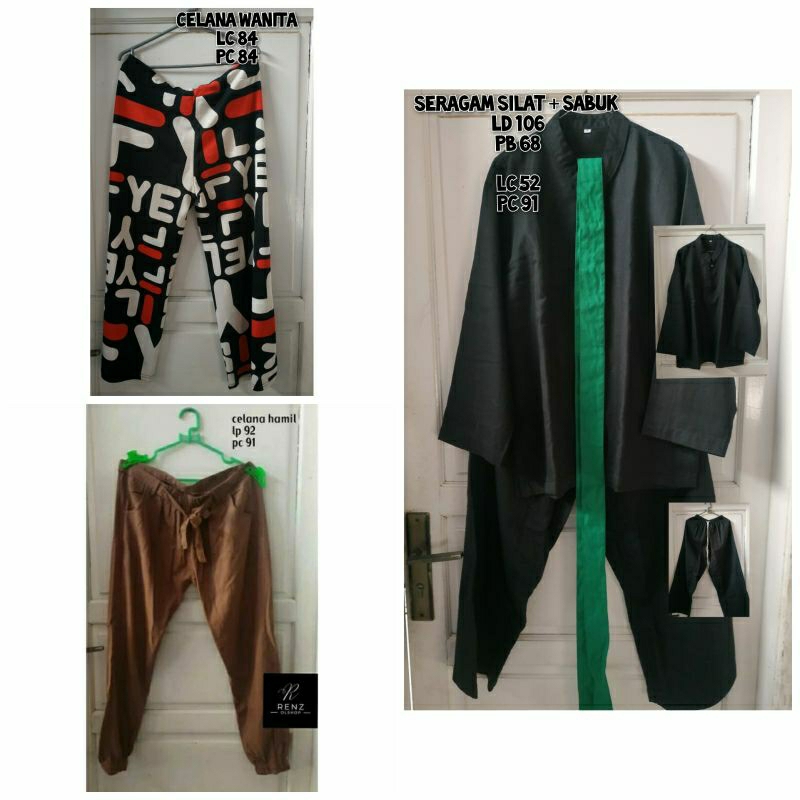Sale / diskon / obral / baju preloved wanita / baju silat bekas / seragam silat preloved / celana be