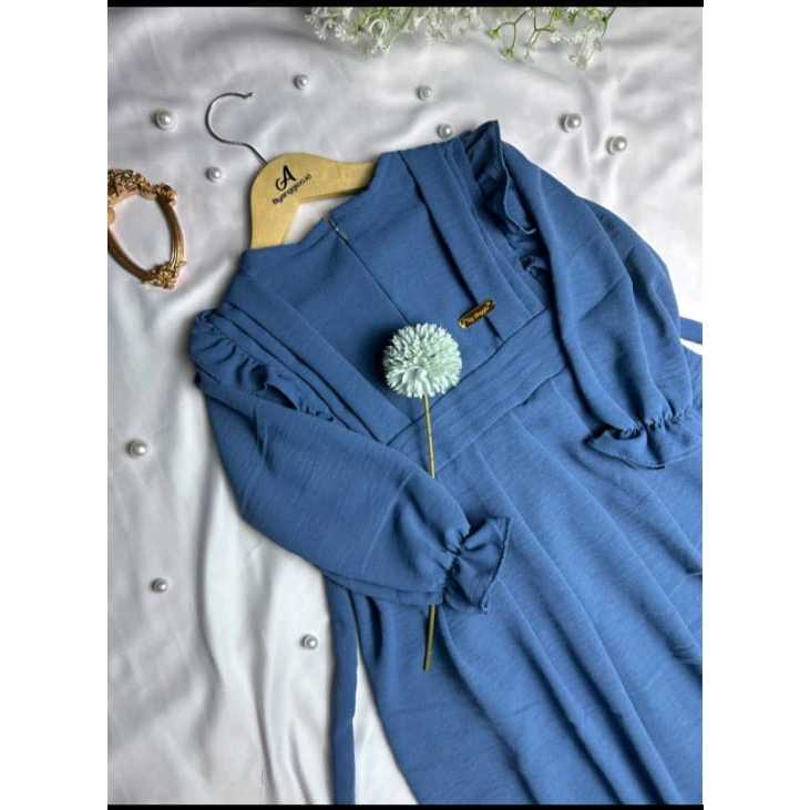 GAMIS ANAK CRINKLE//GAMIS ANAK PEREMPUAN// DRESS ANAK VIRAL ZAHRA DRESS