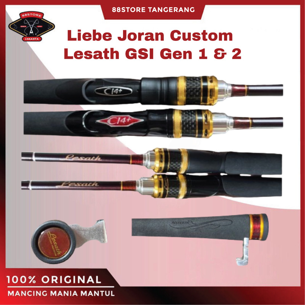 88storetangerang Liebe joran custom shimano lesath Gsi 2602F 8-16lbs 183cm