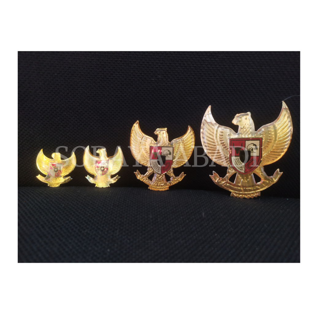 PIN BROS GARUDA PASKIBRA RESIN KUNING EMAS BAHAN PLAT