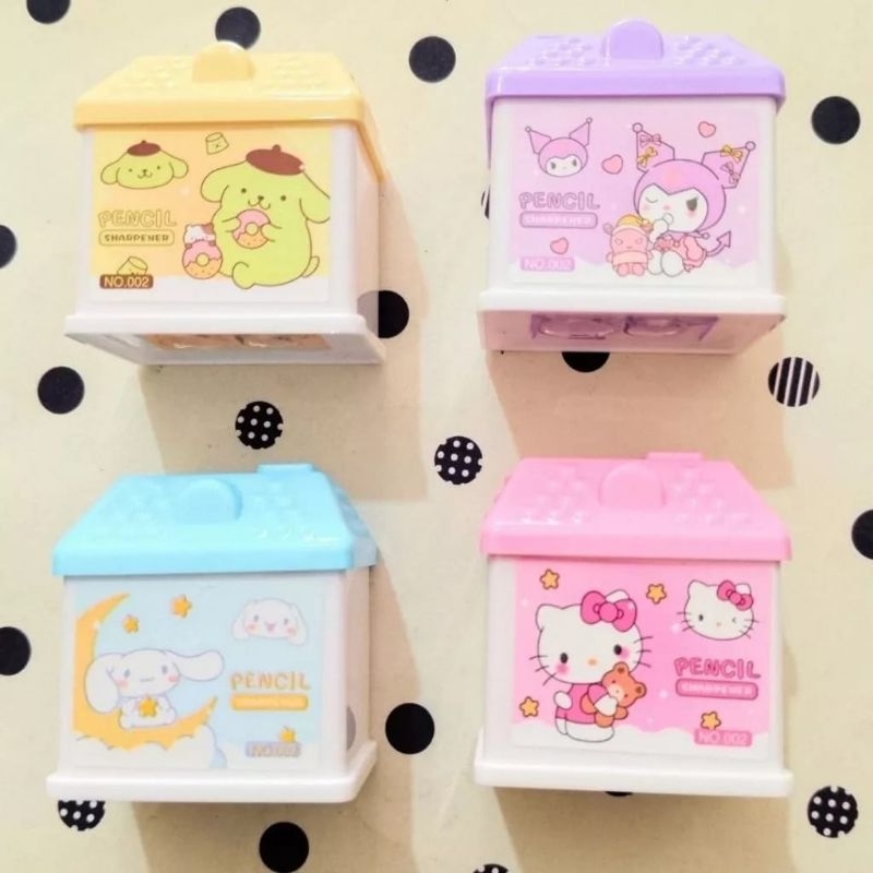 

Rautan Sanrio karakter bentuk rumah motif kirim random