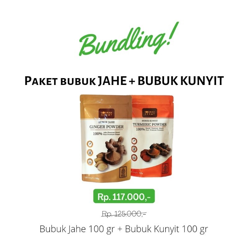 

Bundling Bubuk Jahe dan Bubuk Kunyit