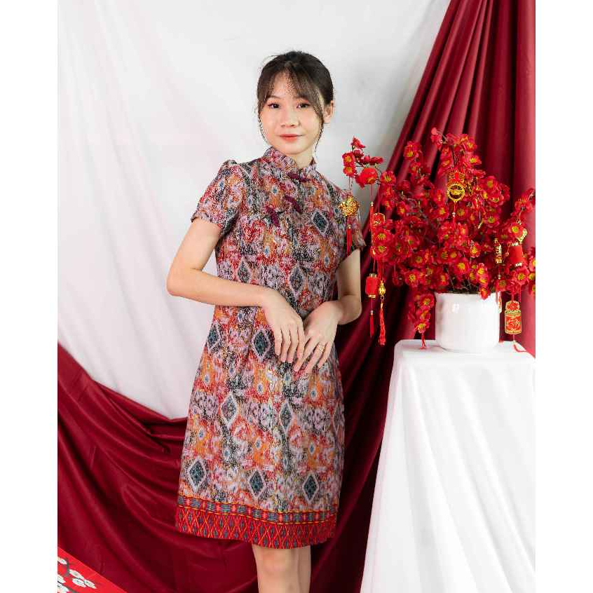 AM BATIK - LILY DRESS | Dress Cheongsam, Batik Cheongsam