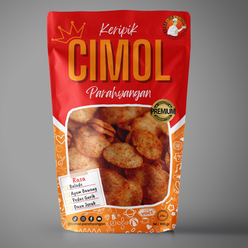 

Keripik Cimol / Krimol / Cimoring PEDAS MANIS/AYAM BAWANG SPECIAL- 100gr