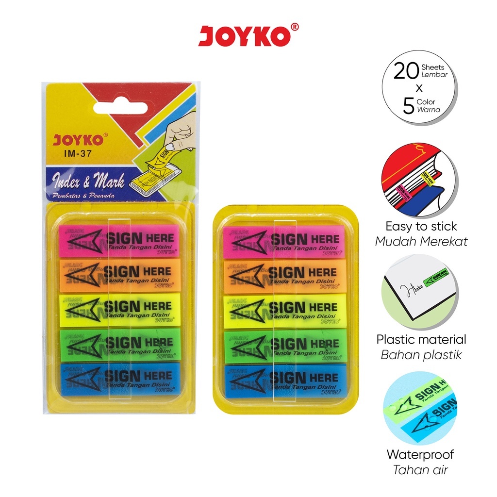 

Sticky Notes Sign Here 5 Warna IM-37 ++