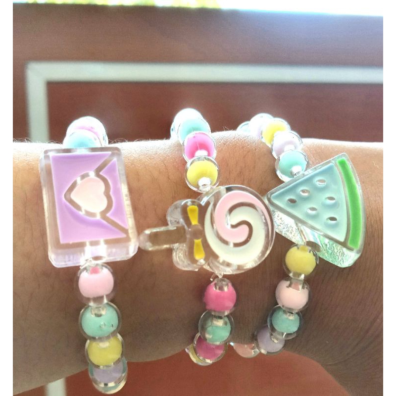 GELANG MANIK-MANIK/ GELANG MANIK KRISTAL GELANG ANAK MOTIF AKSESORIS ANAK LUCU/ BRACELET