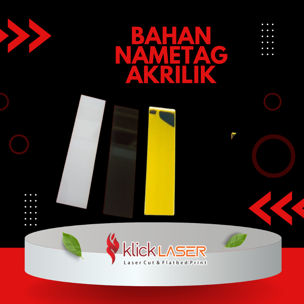 

Bahan Nametag Polos | Bahan Akrilik Nametag