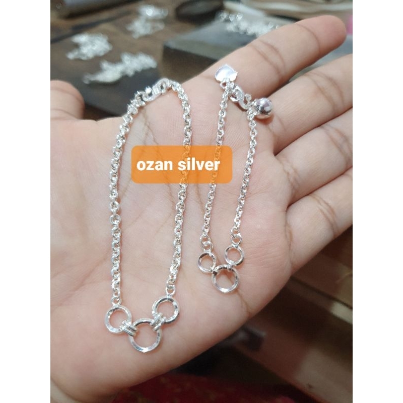 Gelang medan ring perak bisa untuk anak dan dewasa